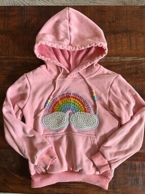 Lola and the Boys Rainbow Hoodie Sweatshirt